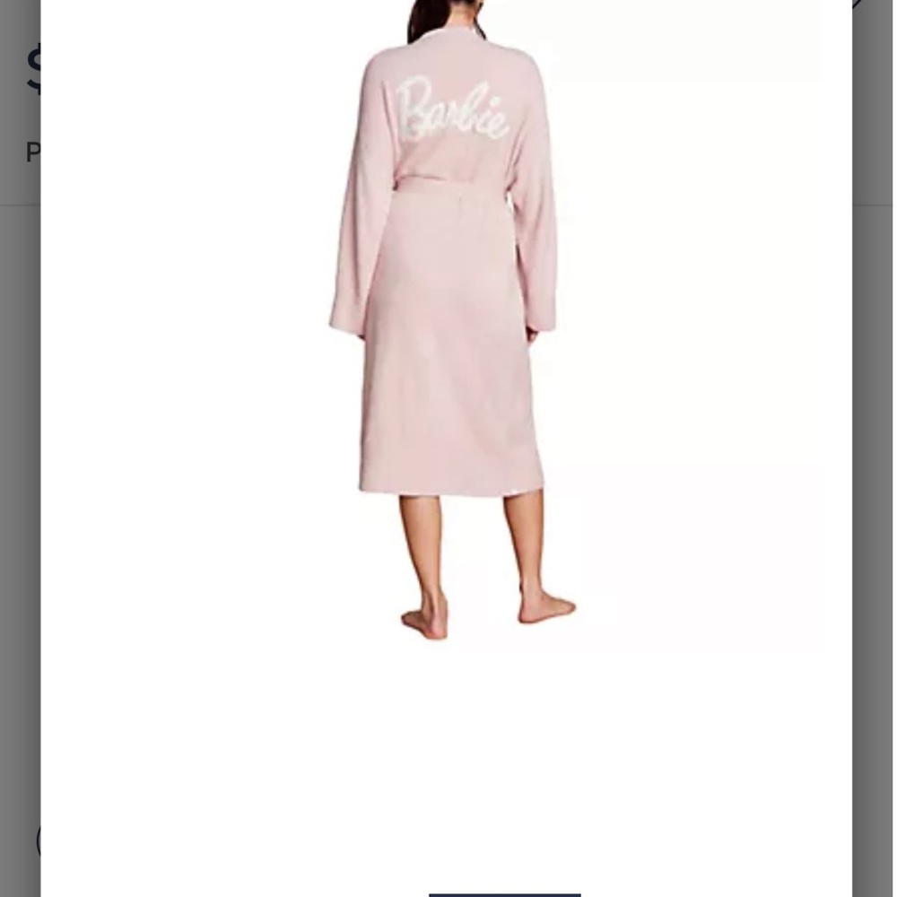 Women's Pink Robe - Picture 2 of 4